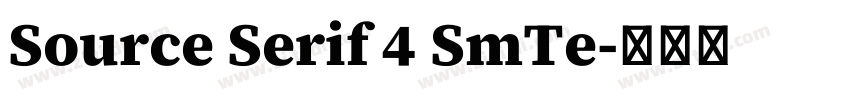 Source Serif 4 SmTe字体转换